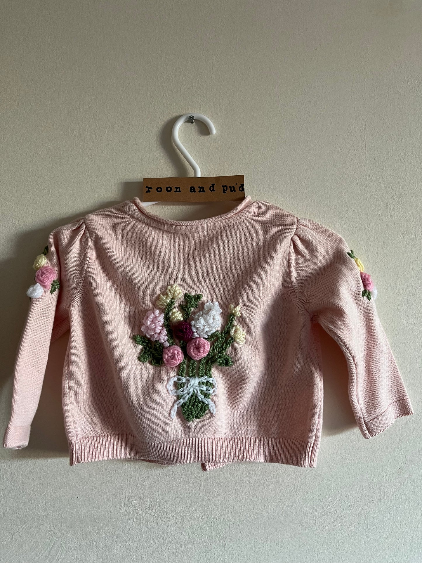 Flower Bouquet with flower detail on sleeves