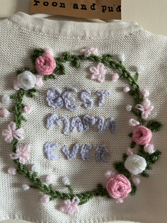 “Best Mama ever” cardigan