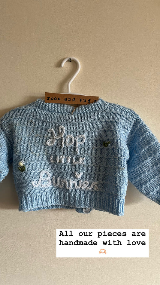 “Hop little bunnies” cardigan